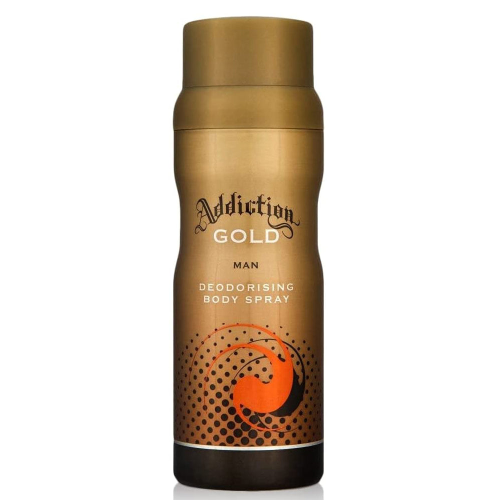 Buy Addiction Gold Body Spray 150ml - Premium Quality Toiletries Online - Product Image Buy Addiction Gold Body Spray 150ml - Premium Quality Toiletries Online - Product Image